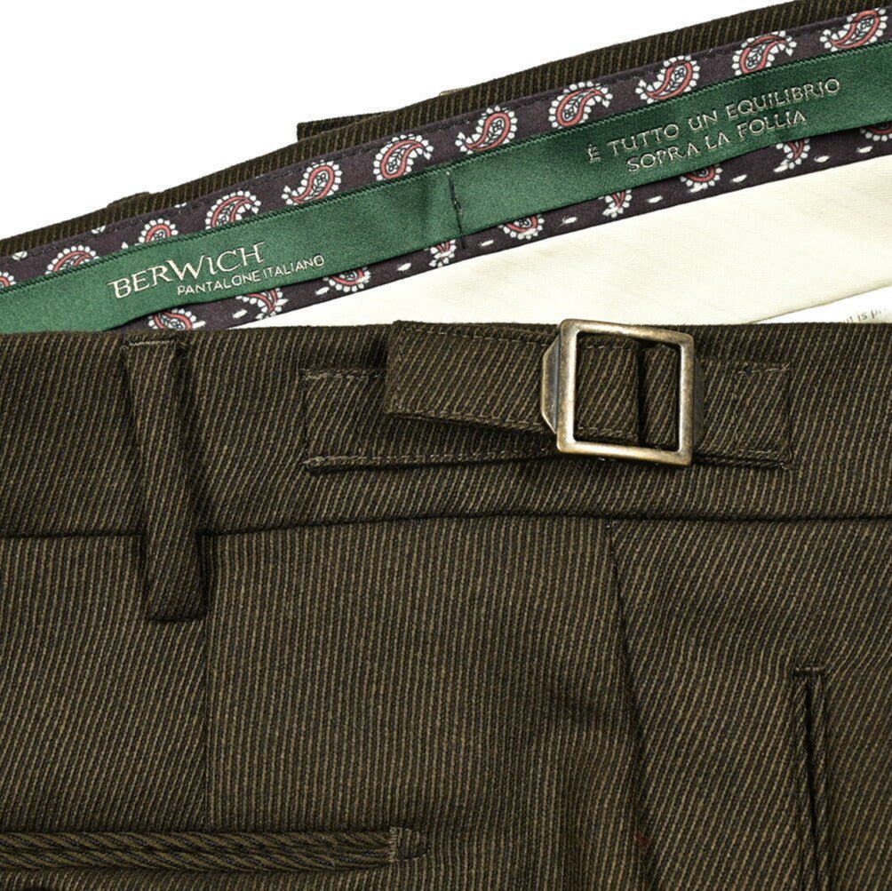 秋冬先行セール｜BERWICH "RETRO" ヴァージンウール100% ワンタックスラックス｜411844-50｜GUARDAROBA MILANO OFFICIAL STORE