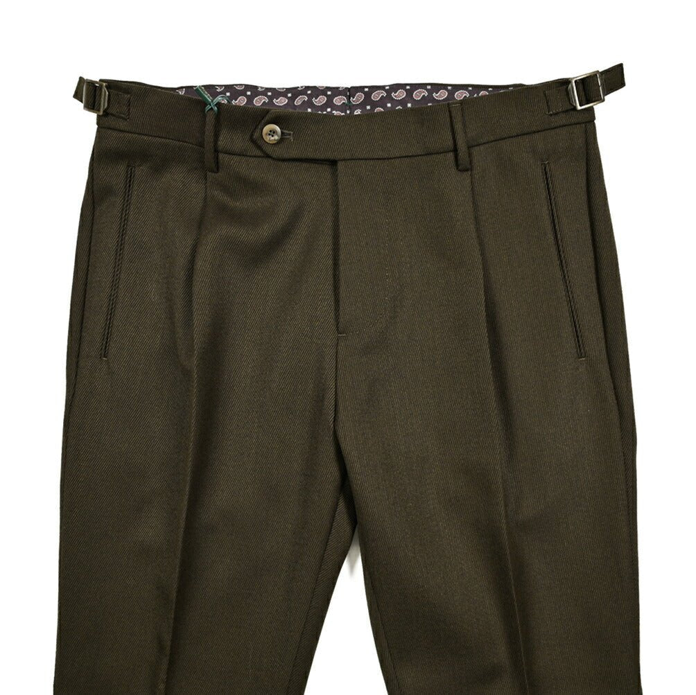 秋冬先行セール｜BERWICH "RETRO" ヴァージンウール100% ワンタックスラックス｜411844-50｜GUARDAROBA MILANO OFFICIAL STORE