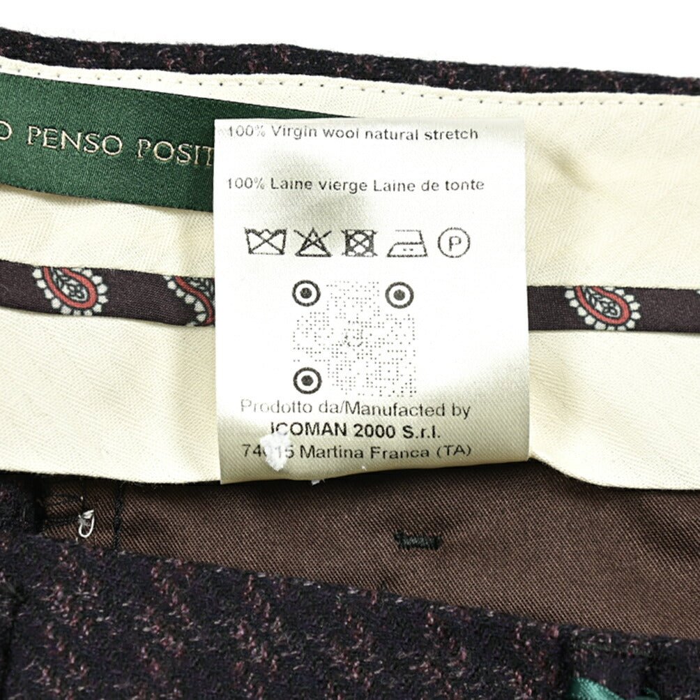 SALE｜BERWICH RETRO ヴァージンウール100% ワンタックスラックス｜414257 - 48｜GUARDAROBA MILANO OFFICIAL STORE