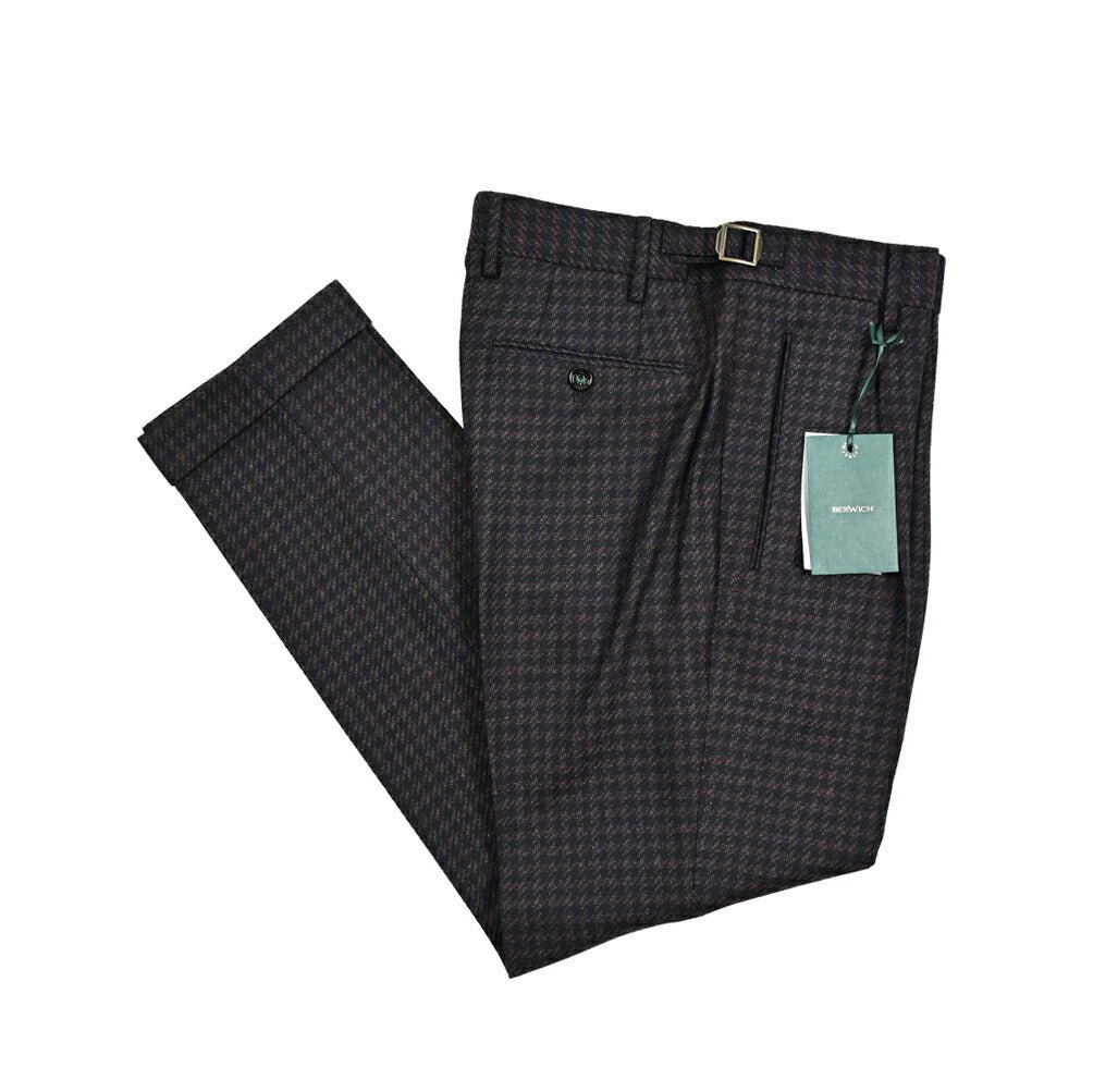 BERWICH RETRO ヴァージンウール100% ワンタックスラックス｜414257 - 48｜GUARDAROBA MILANO OFFICIAL STORE
