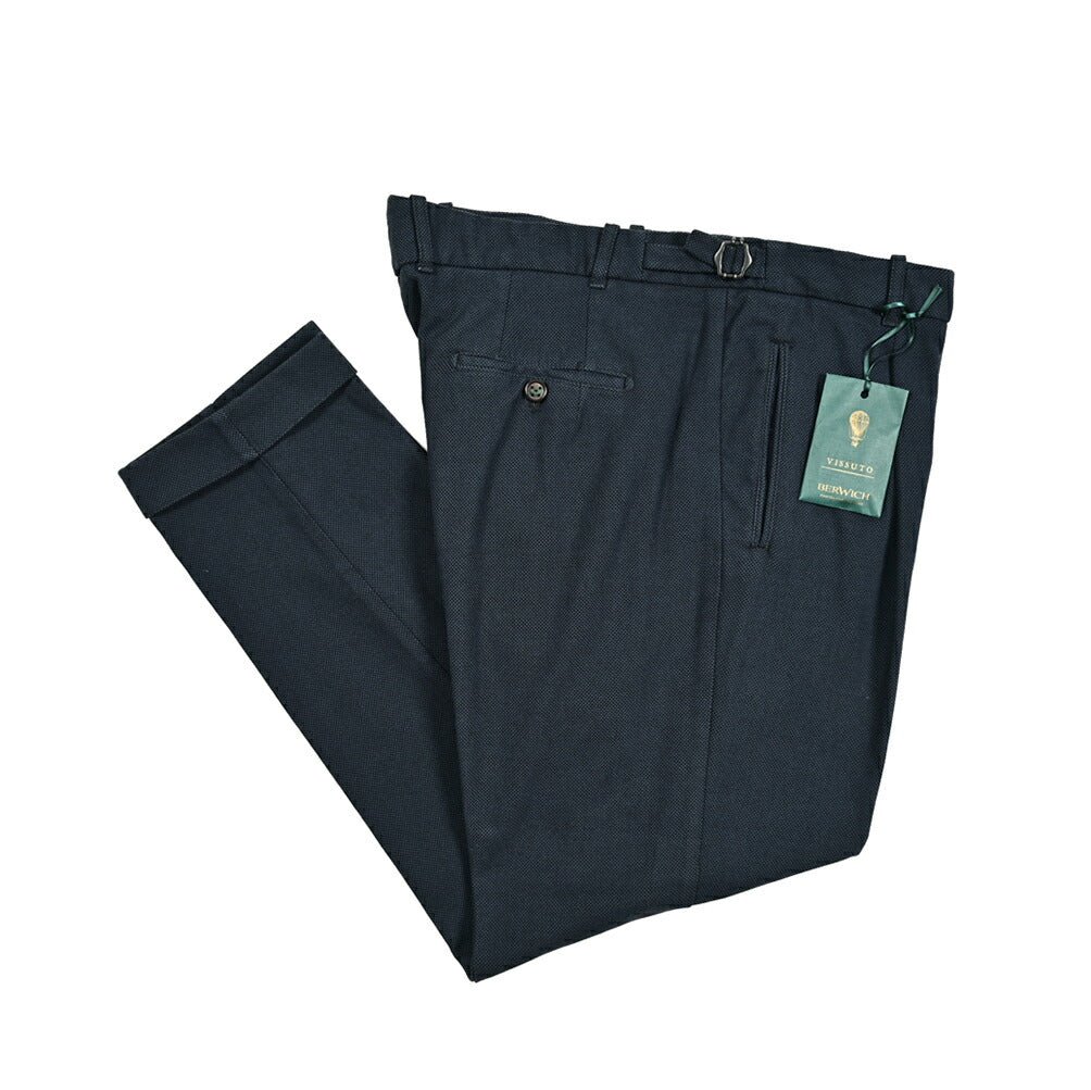 BERWICH RETRO ストレッチコットン ワンタックスラックス｜414307｜GUARDAROBA MILANO OFFICIAL STORE