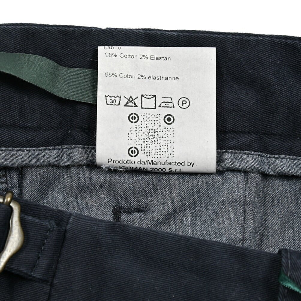 SALE｜BERWICH RETRO ストレッチコットン ワンタックチノスラックス｜414270 - 50｜GUARDAROBA MILANO OFFICIAL STORE