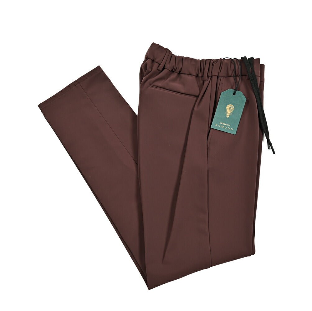 BERWICH SPIAGGIA ストレッチポリエステル ドローコードイージースラックス｜414264 - 46｜GUARDAROBA MILANO OFFICIAL STORE
