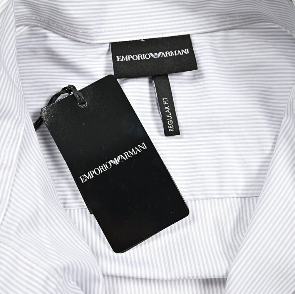EMPORIO ARMANI コットン100% レギュラーフィットシャツ｜426440｜GUARDAROBA MILANO OFFICIAL STORE