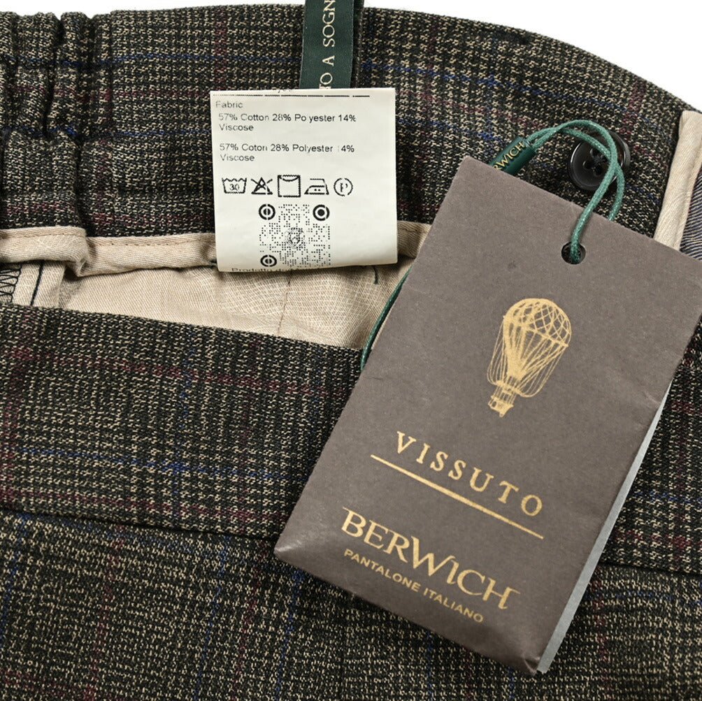 SALE｜BERWICH GLOBE コットンポリエステル ノータックスラックス｜413308 - 48｜GUARDAROBA MILANO OFFICIAL STORE