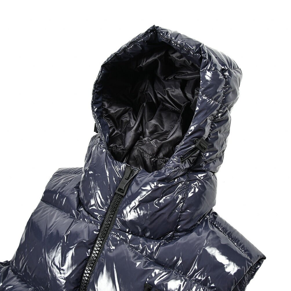 SALE｜HERNO GLOSS ラッカーナイロン ダウンベストフーディー｜384561 - 44｜GUARDAROBA MILANO OFFICIAL STORE