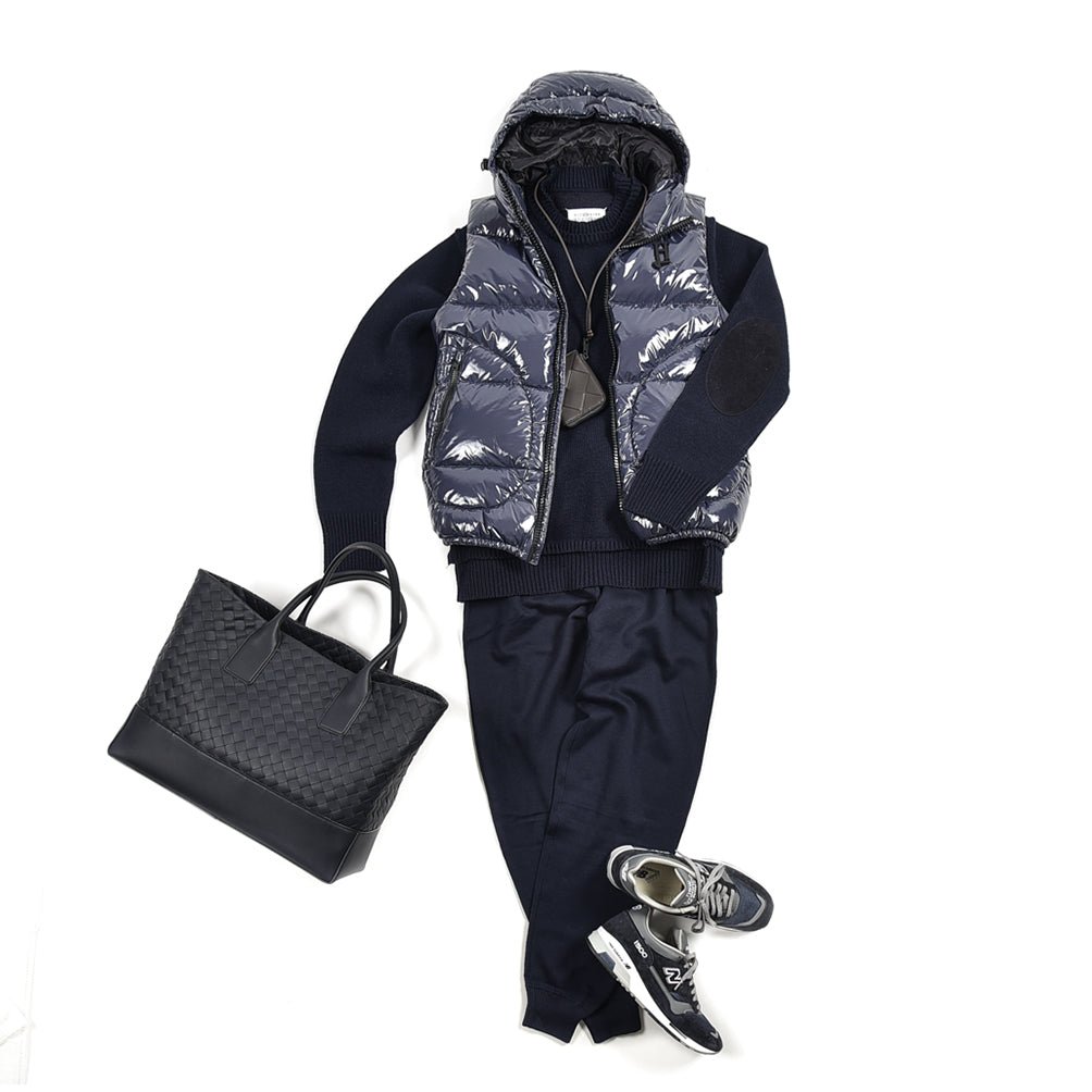 SALE｜HERNO GLOSS ラッカーナイロン ダウンベストフーディー｜384561 - 44｜GUARDAROBA MILANO OFFICIAL STORE