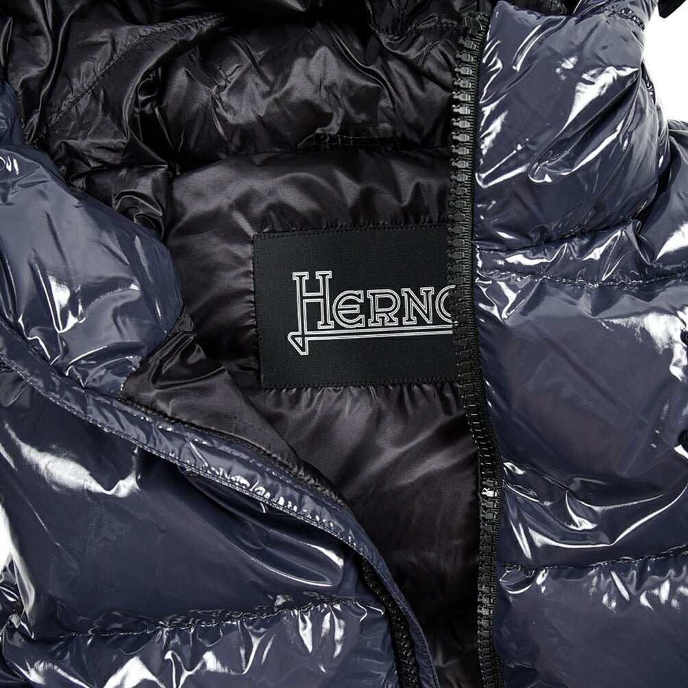 SALE｜HERNO GLOSS ラッカーナイロン ダウンベストフーディー｜384561 - 44｜GUARDAROBA MILANO OFFICIAL STORE