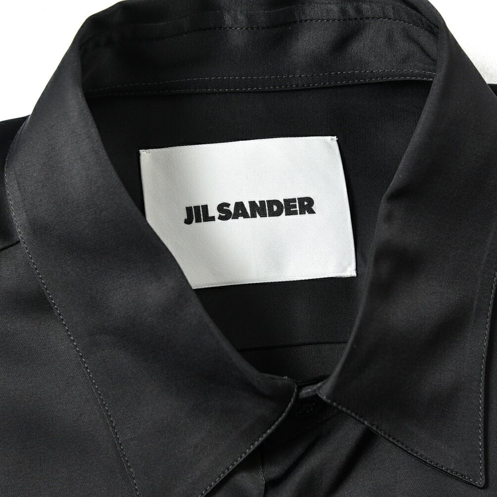 JIL SANDER ビスコースシルク レギュラーカラーシャツ｜365633 - 43｜GUARDAROBA MILANO OFFICIAL STORE