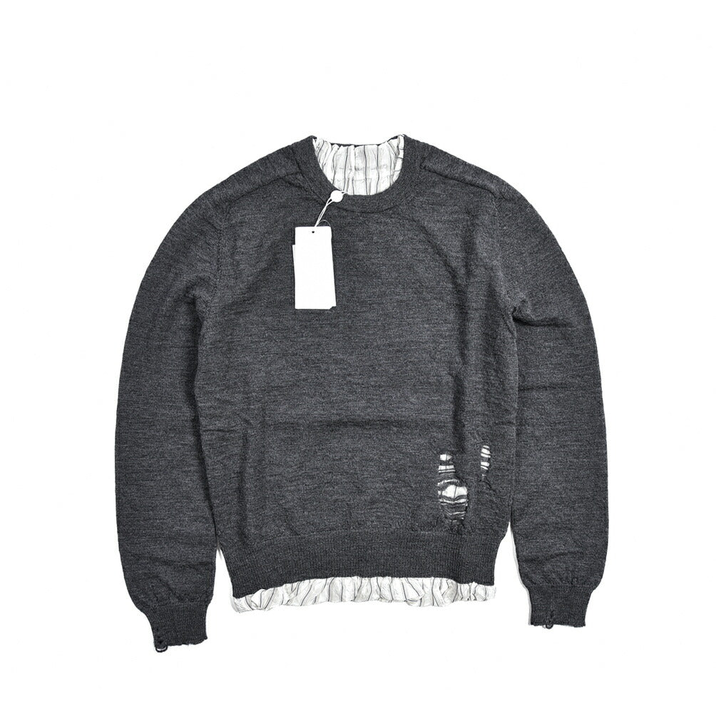 Maison Margiela ウール100% クルーネックラグランニットセーター｜383442 - M｜GUARDAROBA MILANO OFFICIAL STORE