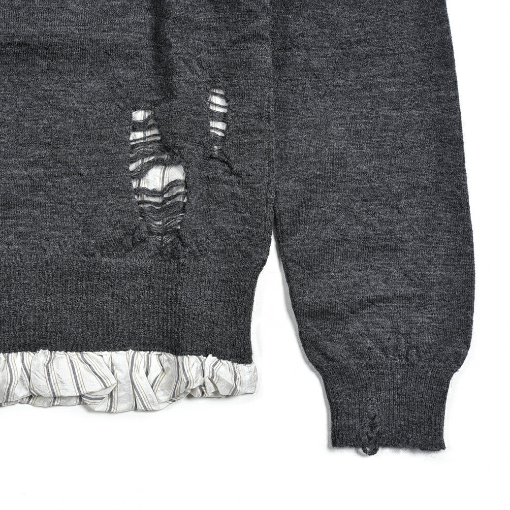 Maison Margiela ウール100% クルーネックラグランニットセーター｜383442 - M｜GUARDAROBA MILANO OFFICIAL STORE