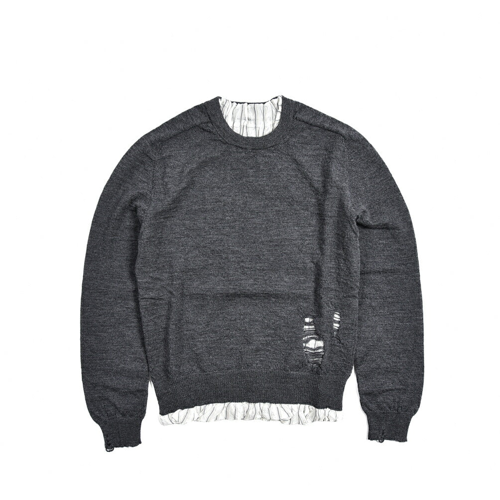 Maison Margiela ウール100% クルーネックラグランニットセーター｜383442 - M｜GUARDAROBA MILANO OFFICIAL STORE