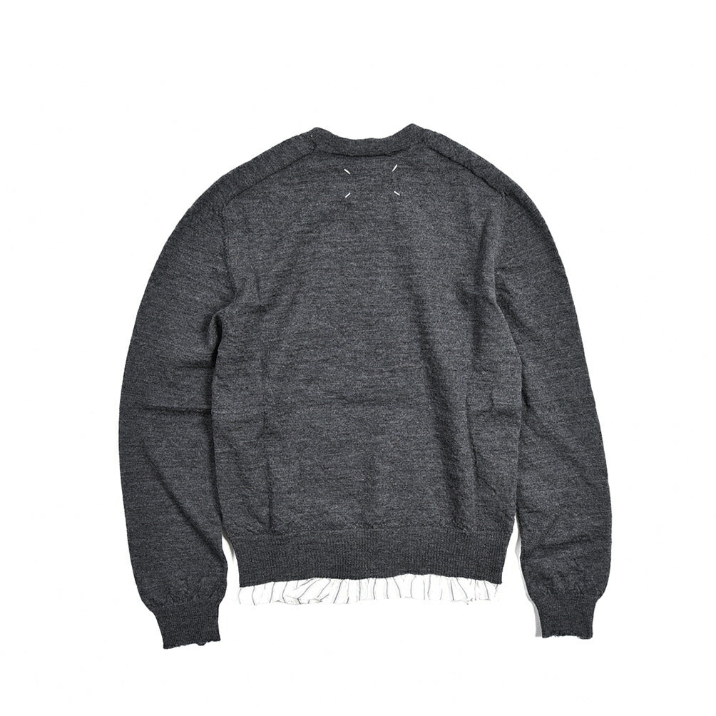 Maison Margiela ウール100% クルーネックラグランニットセーター｜383442 - M｜GUARDAROBA MILANO OFFICIAL STORE