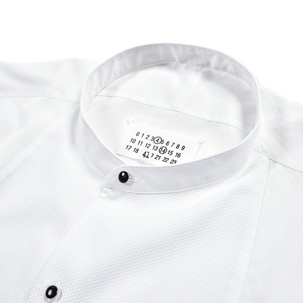 Maison Margiela コットン100% ウィングカラーブザムシャツ｜383482 - 43｜GUARDAROBA MILANO OFFICIAL STORE