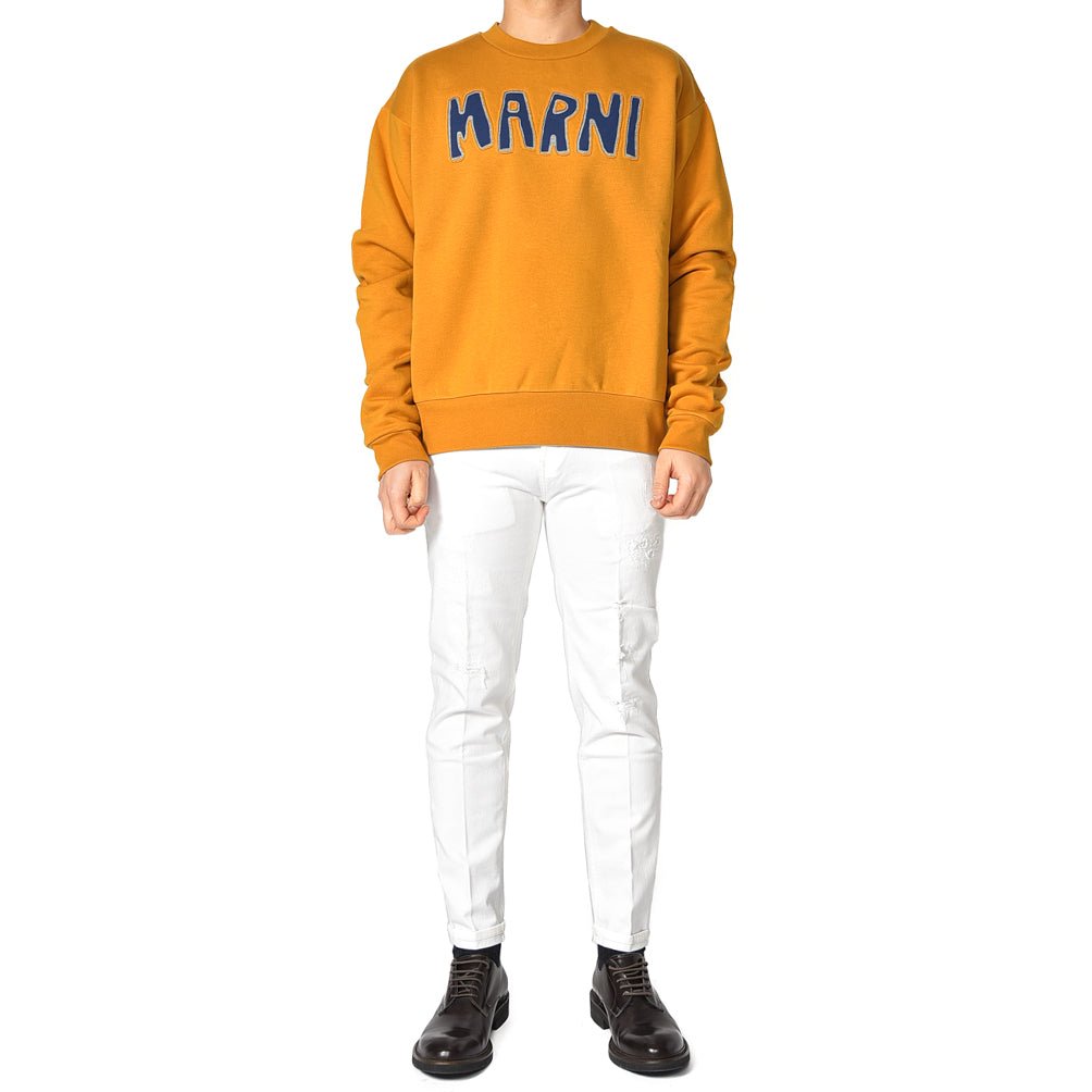 MARNI コットン100% ロゴ入り裏起毛スウェットシャツ｜384815 - 50｜GUARDAROBA MILANO OFFICIAL STORE