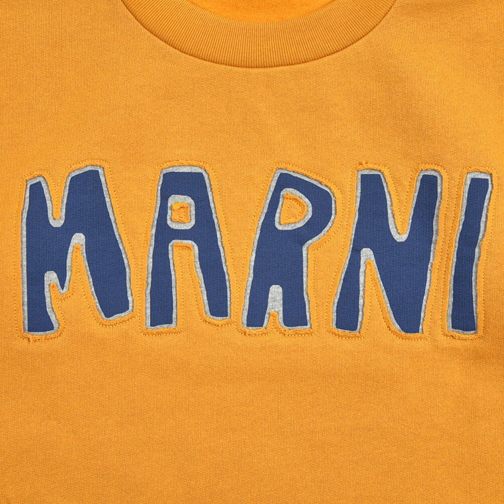 MARNI コットン100% ロゴ入り裏起毛スウェットシャツ｜384815 - 50｜GUARDAROBA MILANO OFFICIAL STORE