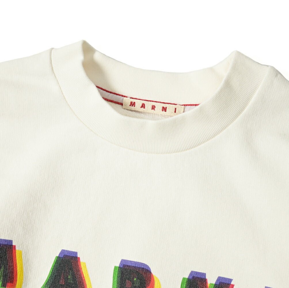 MARNI 3D MARNIプリントロゴ コットン100% スウェットシャツ｜391247 - 52｜GUARDAROBA MILANO OFFICIAL STORE