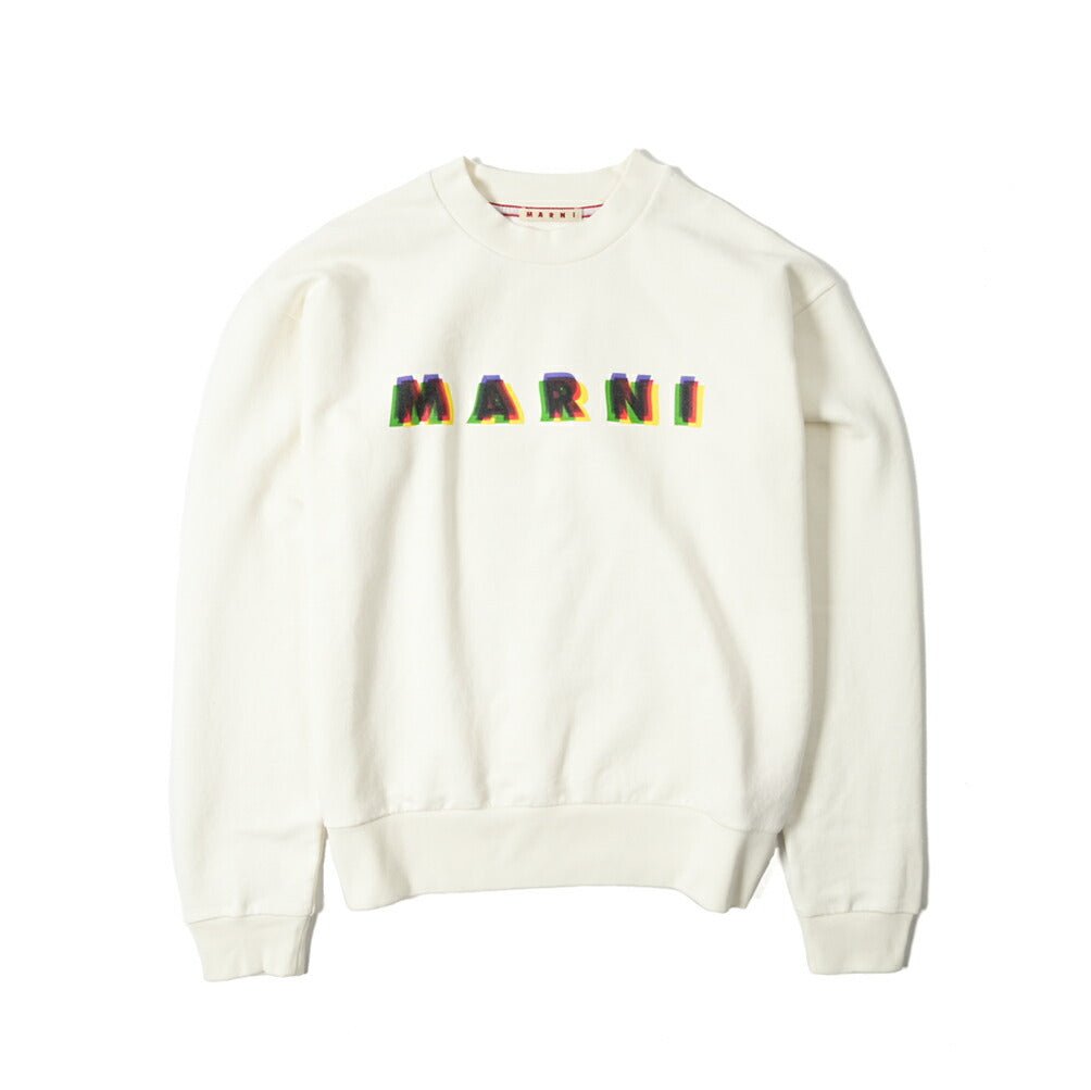 MARNI 3D MARNIプリントロゴ コットン100% スウェットシャツ｜391247 - 52｜GUARDAROBA MILANO OFFICIAL STORE