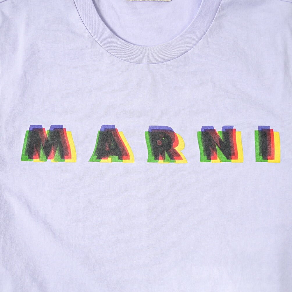 MARNI 3Dロゴ コットン100% 半袖クルーネックTシャツ｜391257 - A - 46｜GUARDAROBA MILANO OFFICIAL STORE