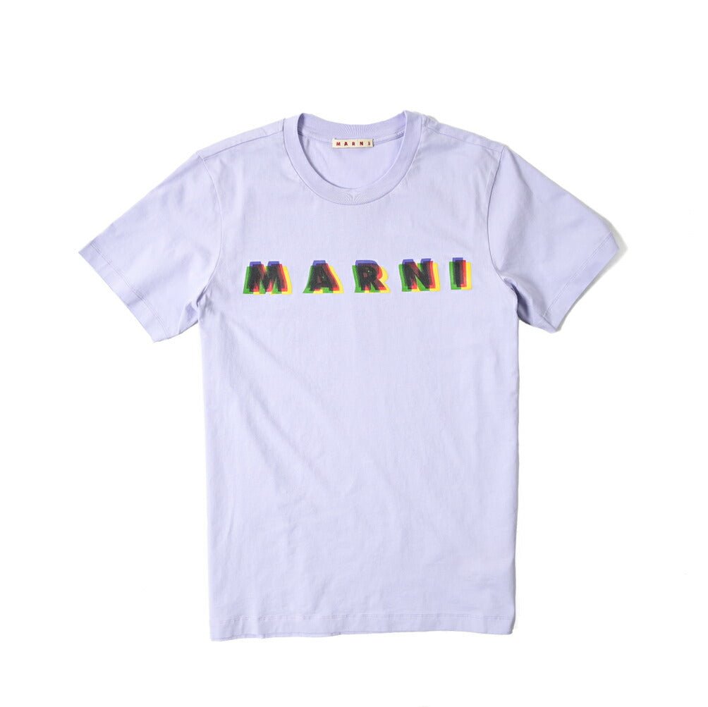 MARNI 3Dロゴ コットン100% 半袖クルーネックTシャツ｜391257 - A - 46｜GUARDAROBA MILANO OFFICIAL STORE