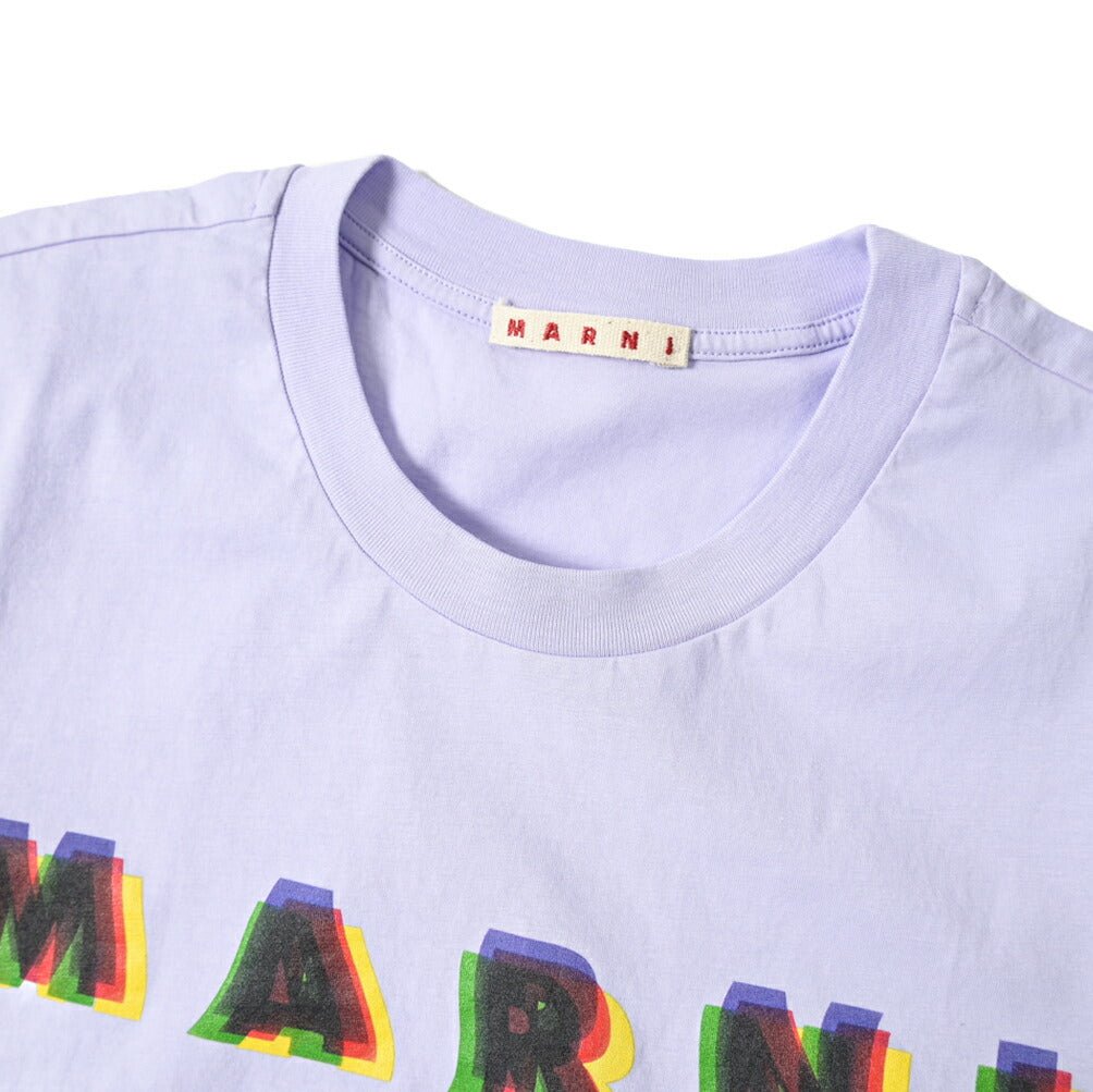 MARNI 3Dロゴ コットン100% 半袖クルーネックTシャツ｜391257 - A - 46｜GUARDAROBA MILANO OFFICIAL STORE