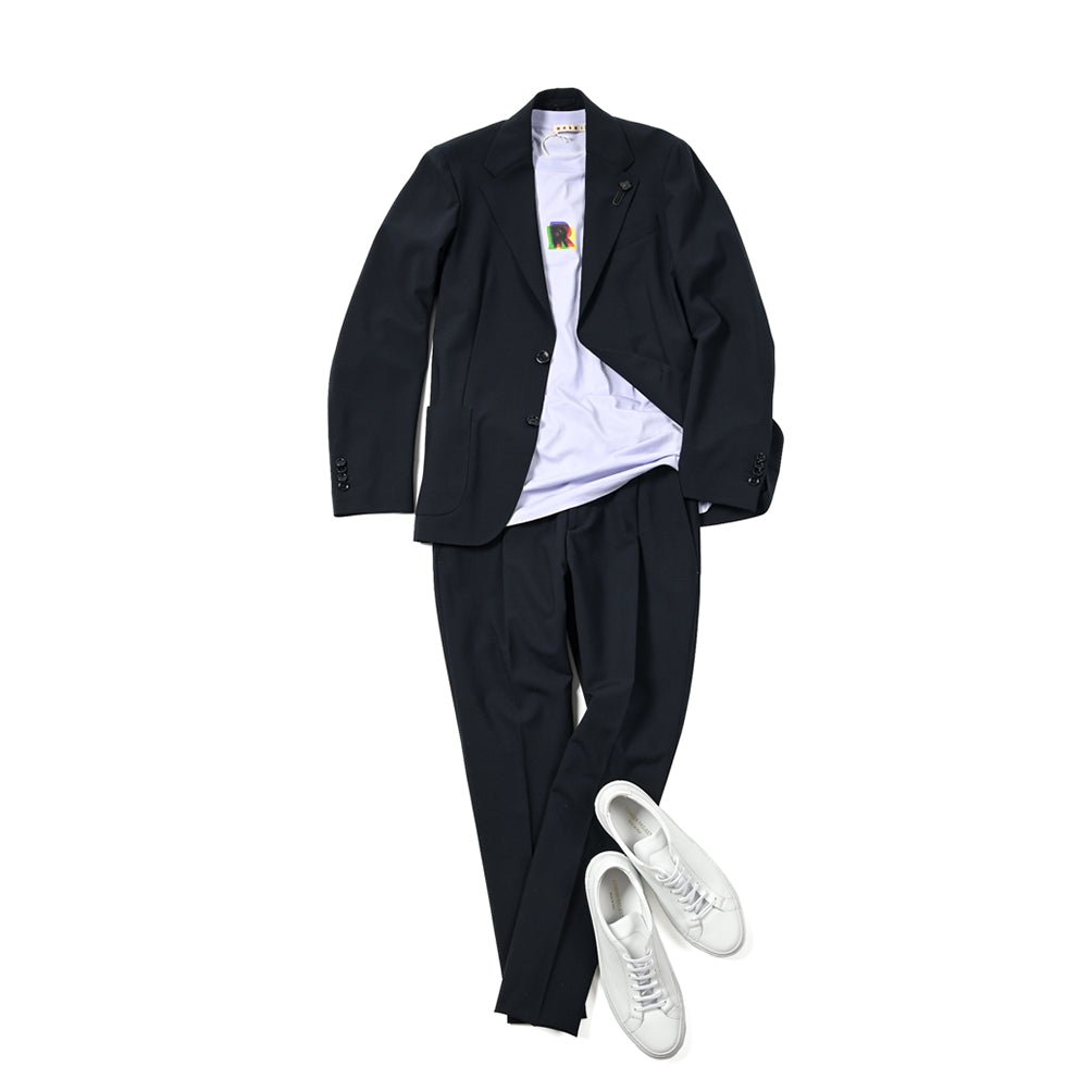 MARNI 3Dロゴ コットン100% 半袖クルーネックTシャツ｜391257 - A - 46｜GUARDAROBA MILANO OFFICIAL STORE