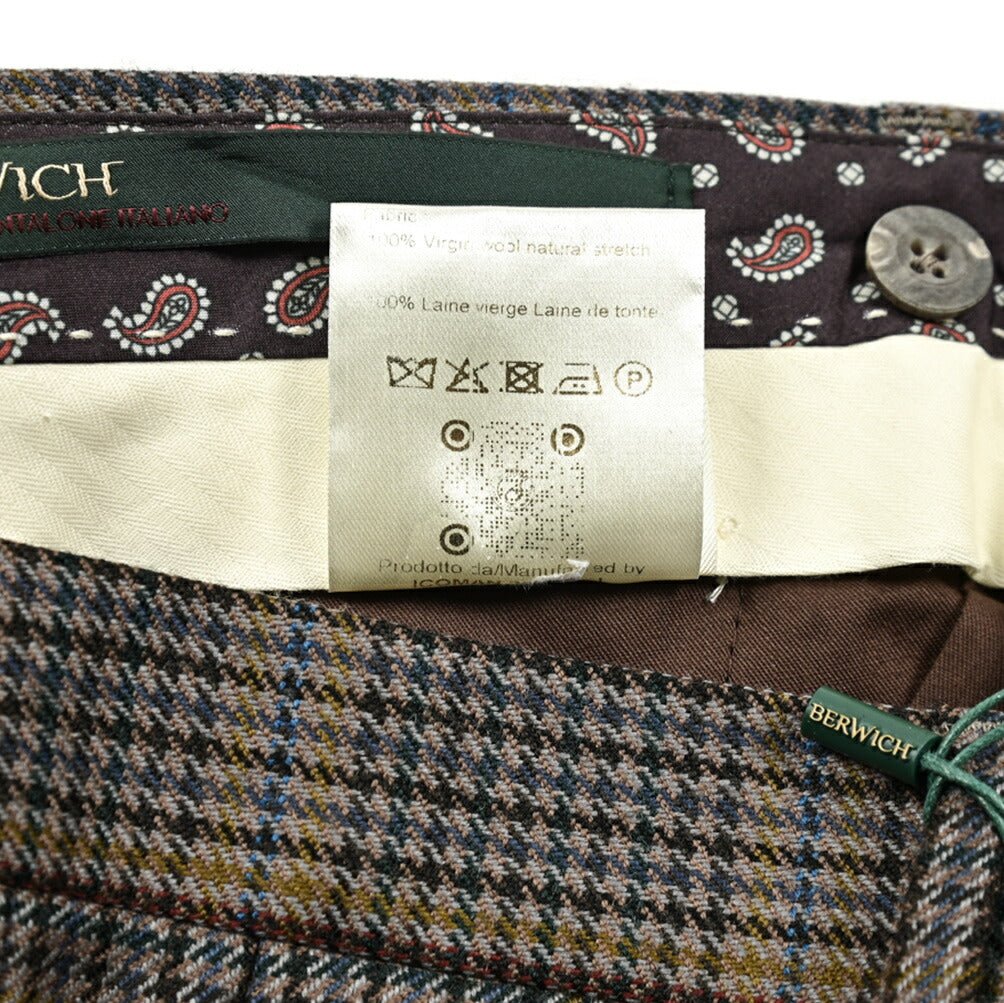 SALE｜BERWICH MORELLO ヴァージンウール100% ワンタックスラックス｜413509 - 46｜GUARDAROBA MILANO OFFICIAL STORE