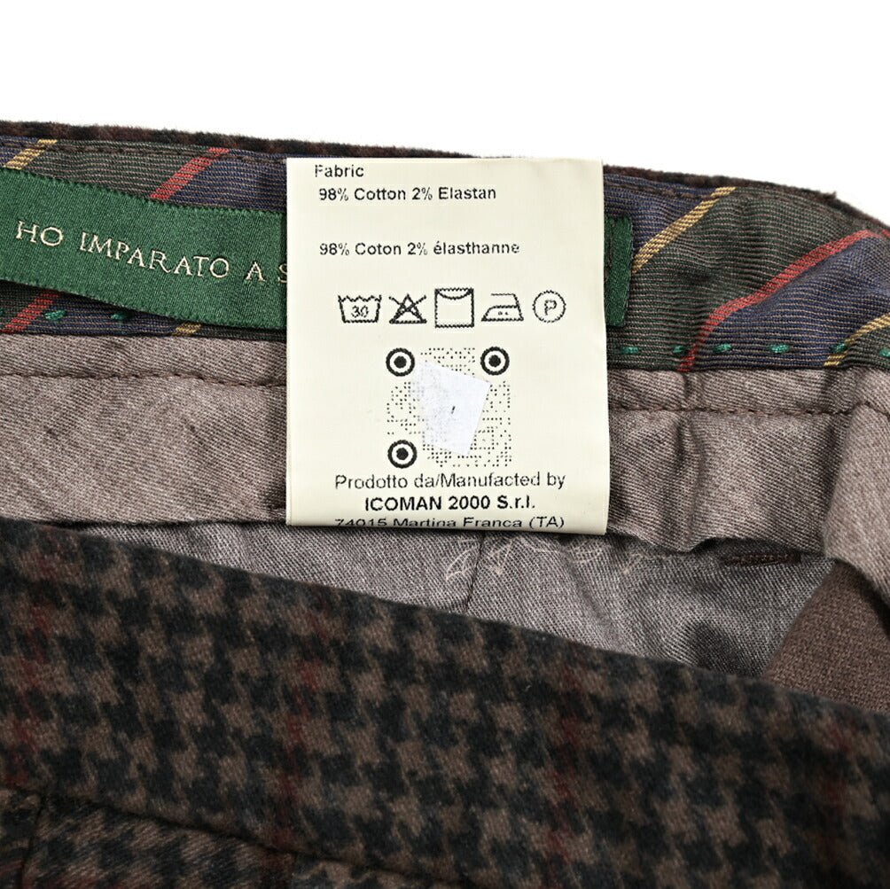 SALE｜BERWICH MORELLO ストレッチコットン ワンタックスラックス｜413174 - 50｜GUARDAROBA MILANO OFFICIAL STORE