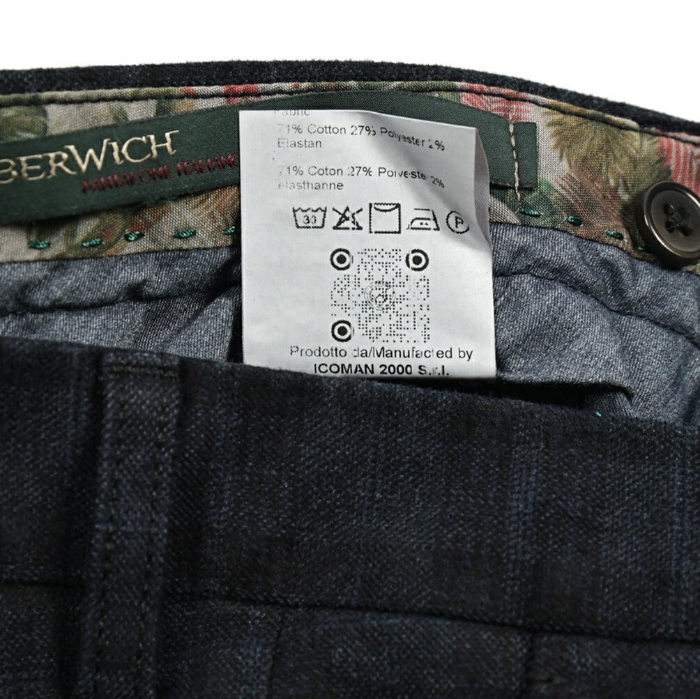 SALE｜BERWICH MORELLO ストレッチコットン ノータックスラックス｜413113 - 46｜GUARDAROBA MILANO OFFICIAL STORE