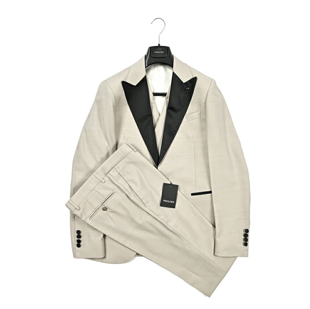 PAOLONI ストレッチウール 3ピースタキシードスーツ / CINQUANTA｜418813 - 44｜GUARDAROBA MILANO OFFICIAL STORE