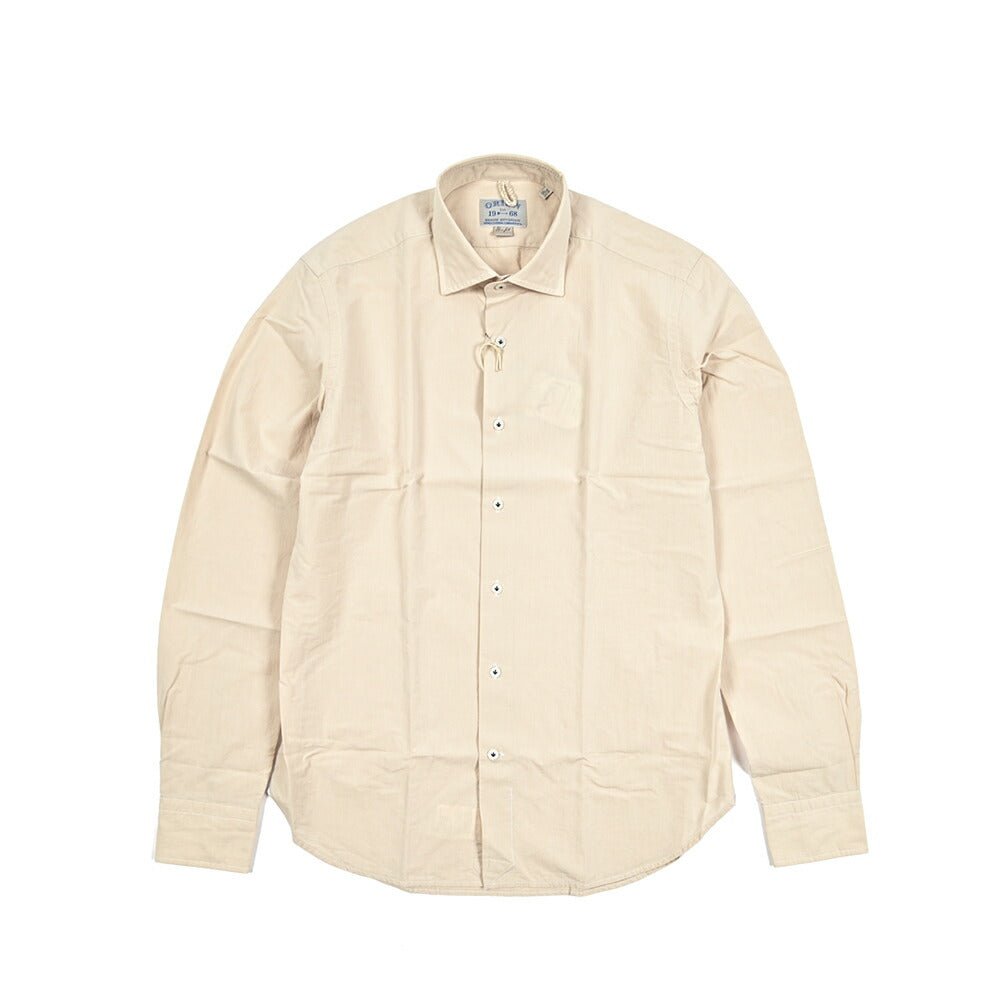 Pre SUMMER SALE｜ORIAN DENIM DIVISION コットン100% ワイドカラードレスシャツ｜421146 - 38｜GUARDAROBA MILANO OFFICIAL STORE