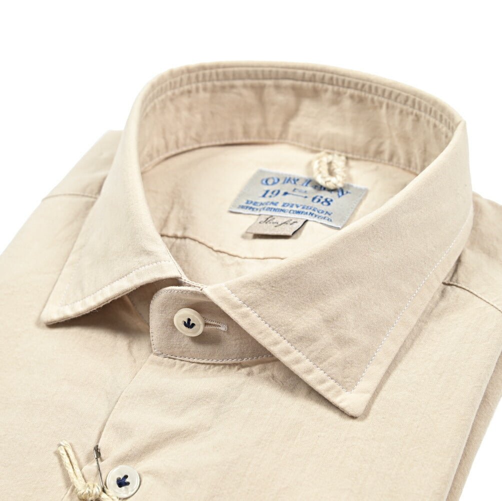 Pre SUMMER ORIAN DENIM DIVISION コットン100% ワイドカラードレスシャツ｜421146 - 38｜GUARDAROBA MILANO OFFICIAL STORE