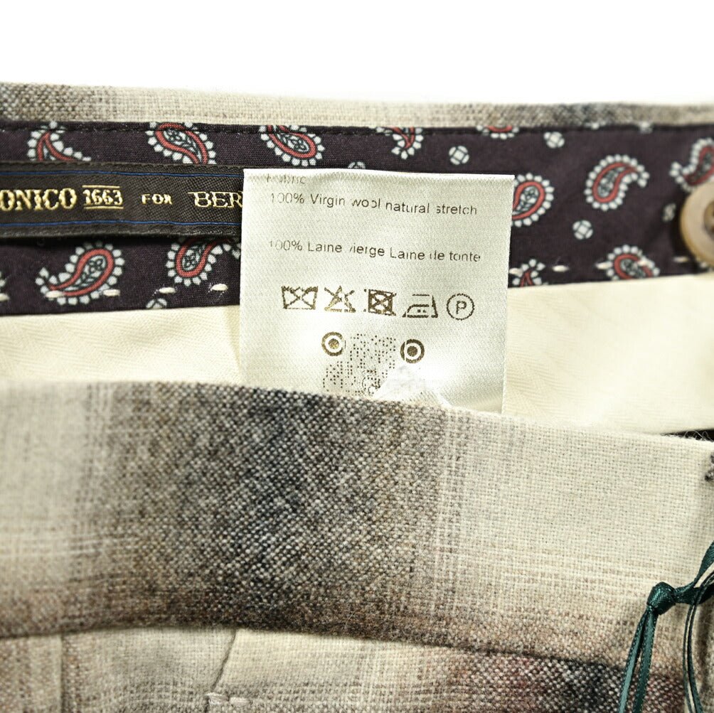 SALE｜BERWICH MORELLO ヴァージンウール100％ ワンタックスラックス｜413163 - 46｜GUARDAROBA MILANO OFFICIAL STORE