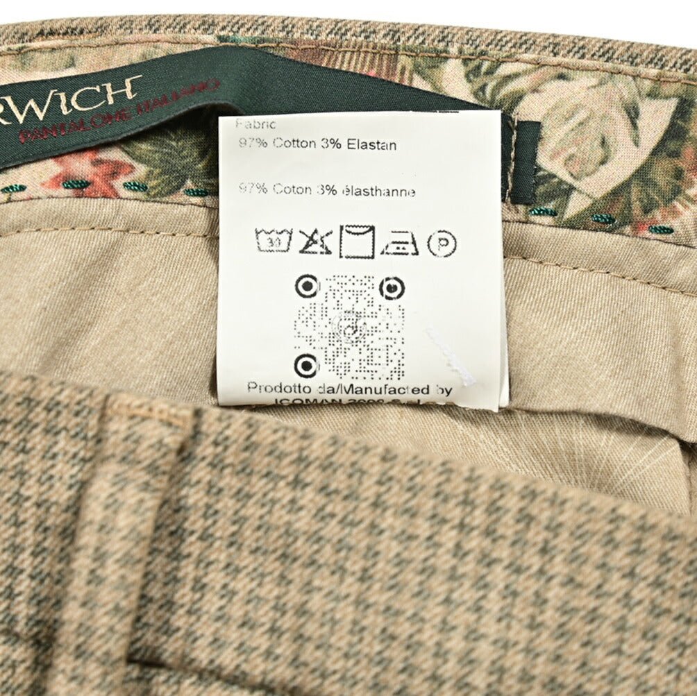 SALE｜BERWICH MORELLO ストレッチコットン ノータックチノスラックス｜413048 - 46｜GUARDAROBA MILANO OFFICIAL STORE