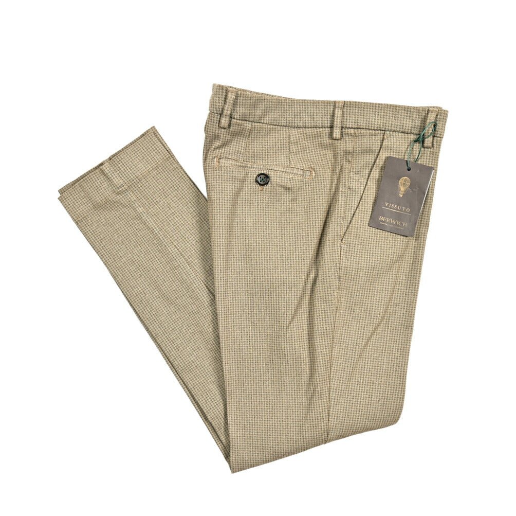 BERWICH MORELLO ストレッチコットン ノータックチノスラックス｜413048 - 46｜GUARDAROBA MILANO OFFICIAL STORE