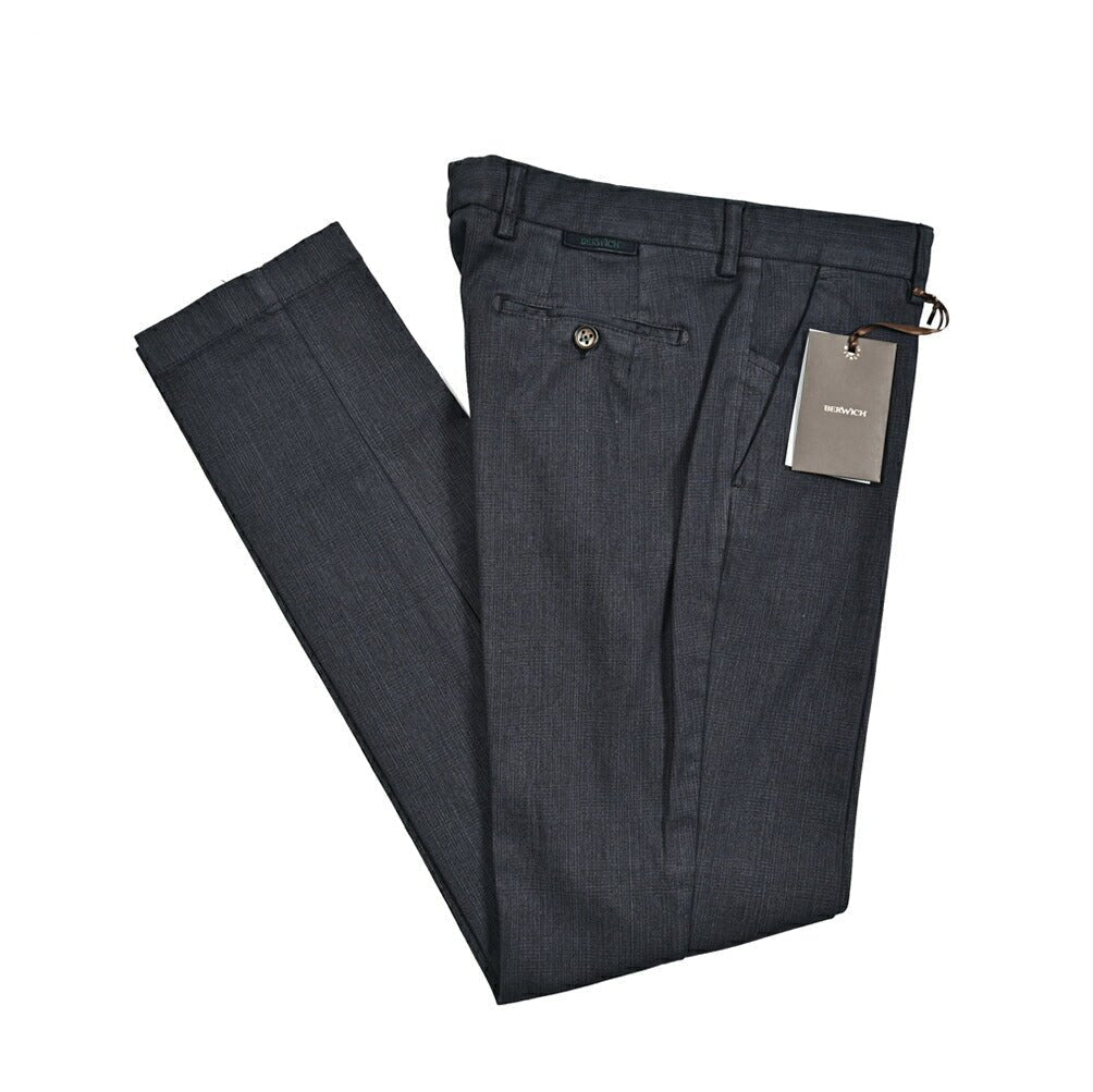 BERWICH MORELLO ストレッチコットン ノータックチノスラックス｜413409 - 46｜GUARDAROBA MILANO OFFICIAL STORE