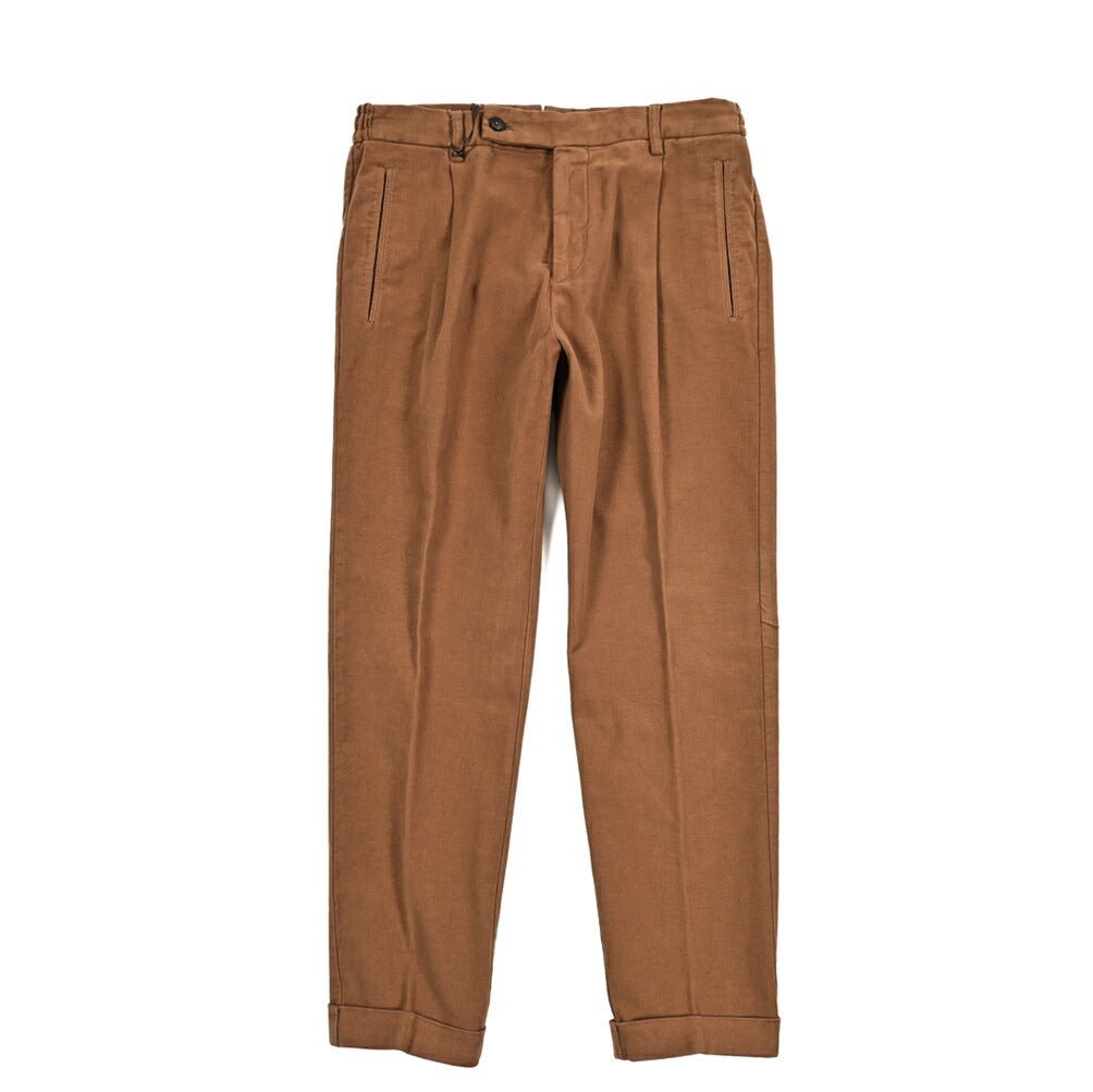 SALE｜BERWICH RETRO ストレッチコットン 微起毛ワンタックチノスラックス｜413436 - 48｜GUARDAROBA MILANO OFFICIAL STORE