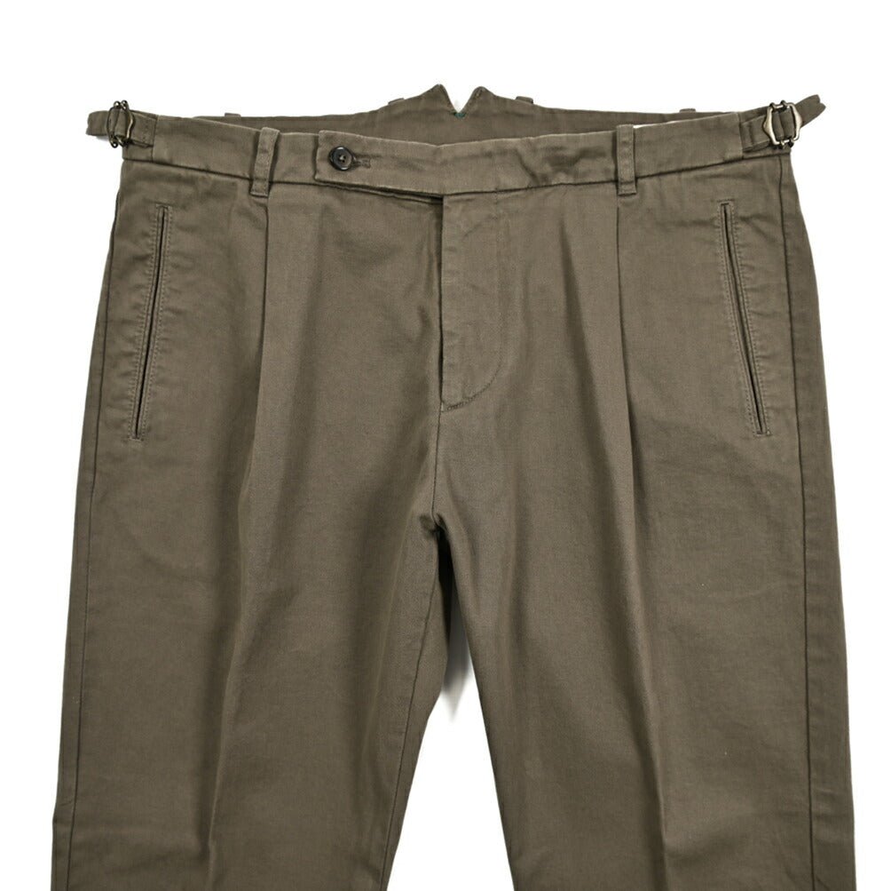 SALE｜BERWICH RETRO ストレッチコットン ワンタックチノスラックス｜413312 - 50｜GUARDAROBA MILANO OFFICIAL STORE