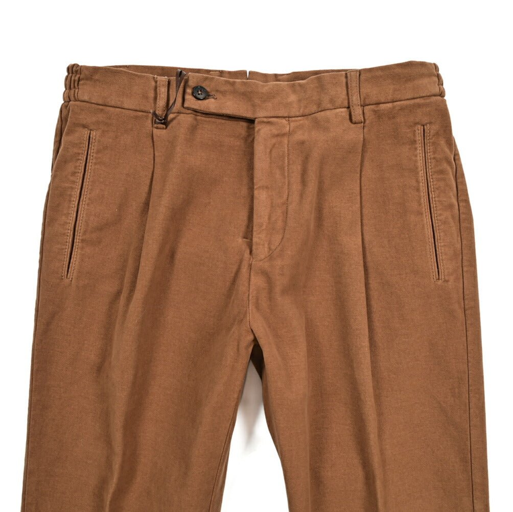 SALE｜BERWICH RETRO ストレッチコットン 微起毛ワンタックチノスラックス｜413436 - 48｜GUARDAROBA MILANO OFFICIAL STORE