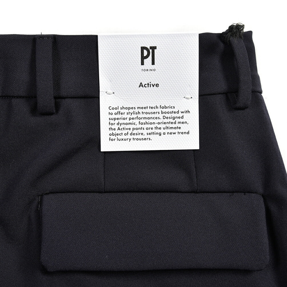 SALE｜PT TORINO ACTIVE LAMDA ストレッチナイロンノータックスラックス / PT01｜384711 - A - 44｜GUARDAROBA MILANO OFFICIAL STORE