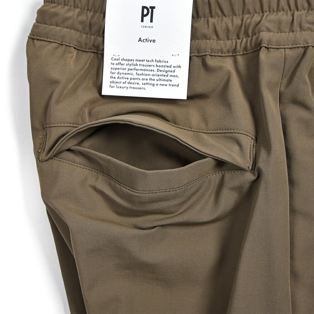 SALE｜PT TORINO ACTIVE OMEGA ストレッチコットンナイロン ドローコード付きイージースラックス / PT01｜382367 - 50｜GUARDAROBA MILANO OFFICIAL STORE
