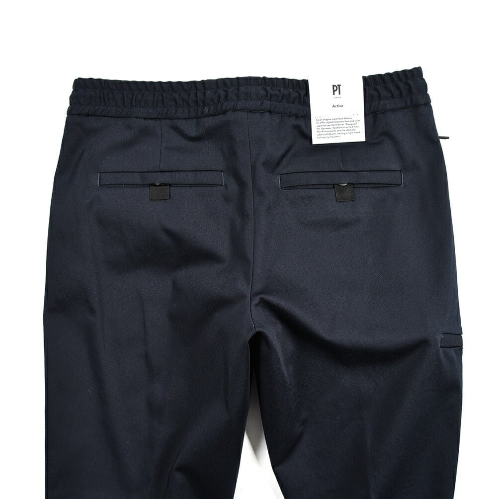 SALE｜PT TORINO ACTIVE ZETA ストレッチコットン ドローコード付きノータックスラックス / PT01｜384694 - 54｜GUARDAROBA MILANO OFFICIAL STORE