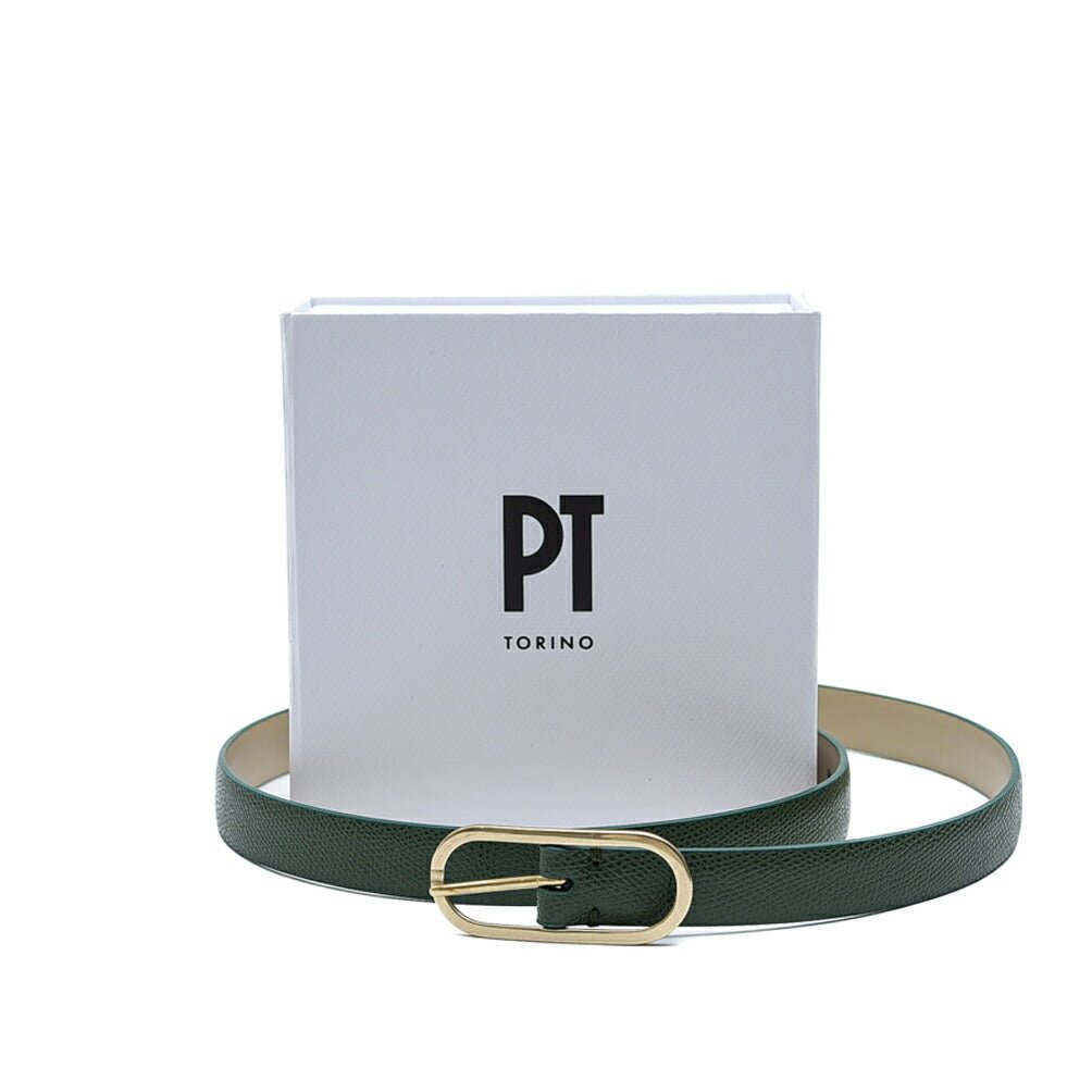 PT TORINO スコッチグレインレザー100% メタルバックルナローベルト / PT01｜390956 - A - 90｜GUARDAROBA MILANO OFFICIAL STORE