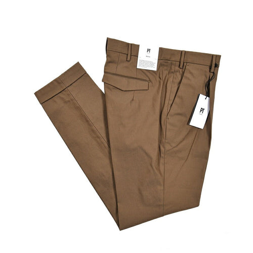 PT TORINO ACTIVE MASTER FIT ストレッチコットンナイロンチノ ワンタックスラックス / PT01｜410670 - 48｜GUARDAROBA MILANO OFFICIAL STORE