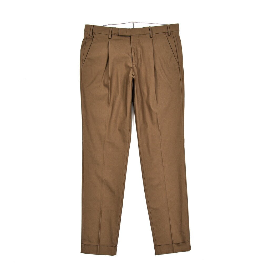 SALE｜PT TORINO ACTIVE MASTER FIT ストレッチコットンナイロンチノ ワンタックスラックス / PT01｜410670 - 48｜GUARDAROBA MILANO OFFICIAL STORE