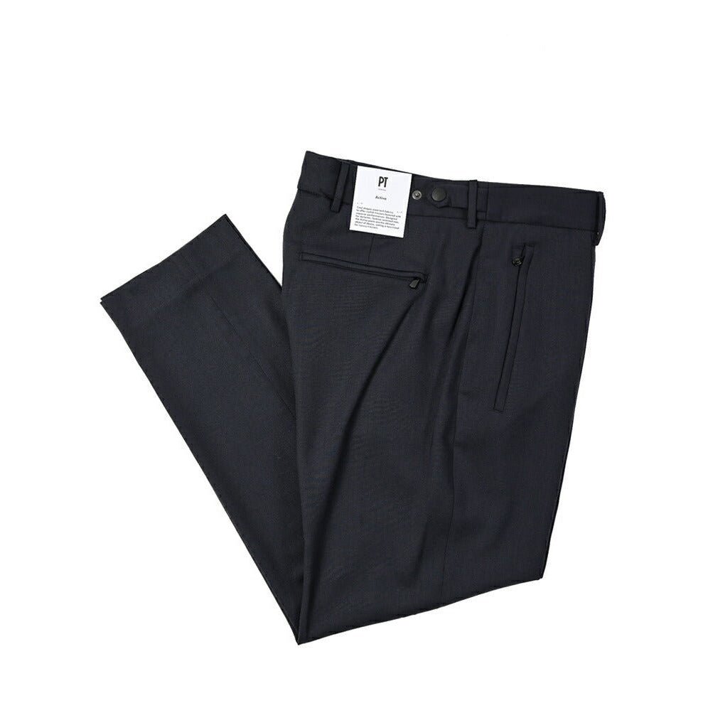 PT TORINO ACTIVE SIGMA 高機能ストレッチウール ノータックテーパードスラックス (TECHNO WASHABLE WOOL) / PT01｜396232 - A - 46｜GUARDAROBA MILANO OFFICIAL STORE