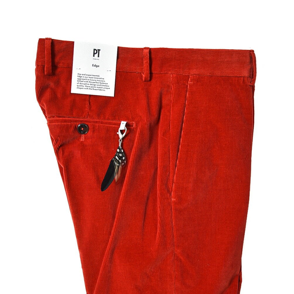 SALE｜PT TORINO EDGE DIECI ストレッチコットンコーデュロイ ノータックスラックス / PT01｜389767 - A - 46｜GUARDAROBA MILANO OFFICIAL STORE