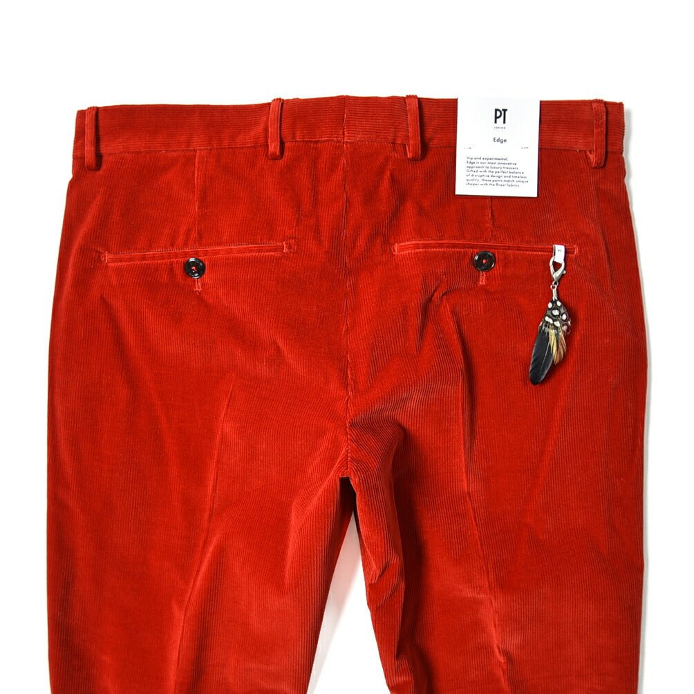SALE｜PT TORINO EDGE DIECI ストレッチコットンコーデュロイ ノータックスラックス / PT01｜389767 - A - 46｜GUARDAROBA MILANO OFFICIAL STORE