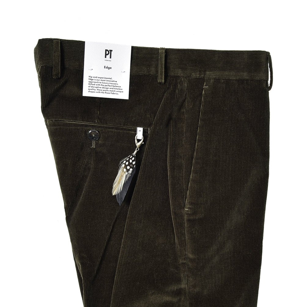 SALE｜PT TORINO EDGE DIECI ストレッチコットンコーデュロイ ノータックスラックス / PT01｜389767 - A - 46｜GUARDAROBA MILANO OFFICIAL STORE