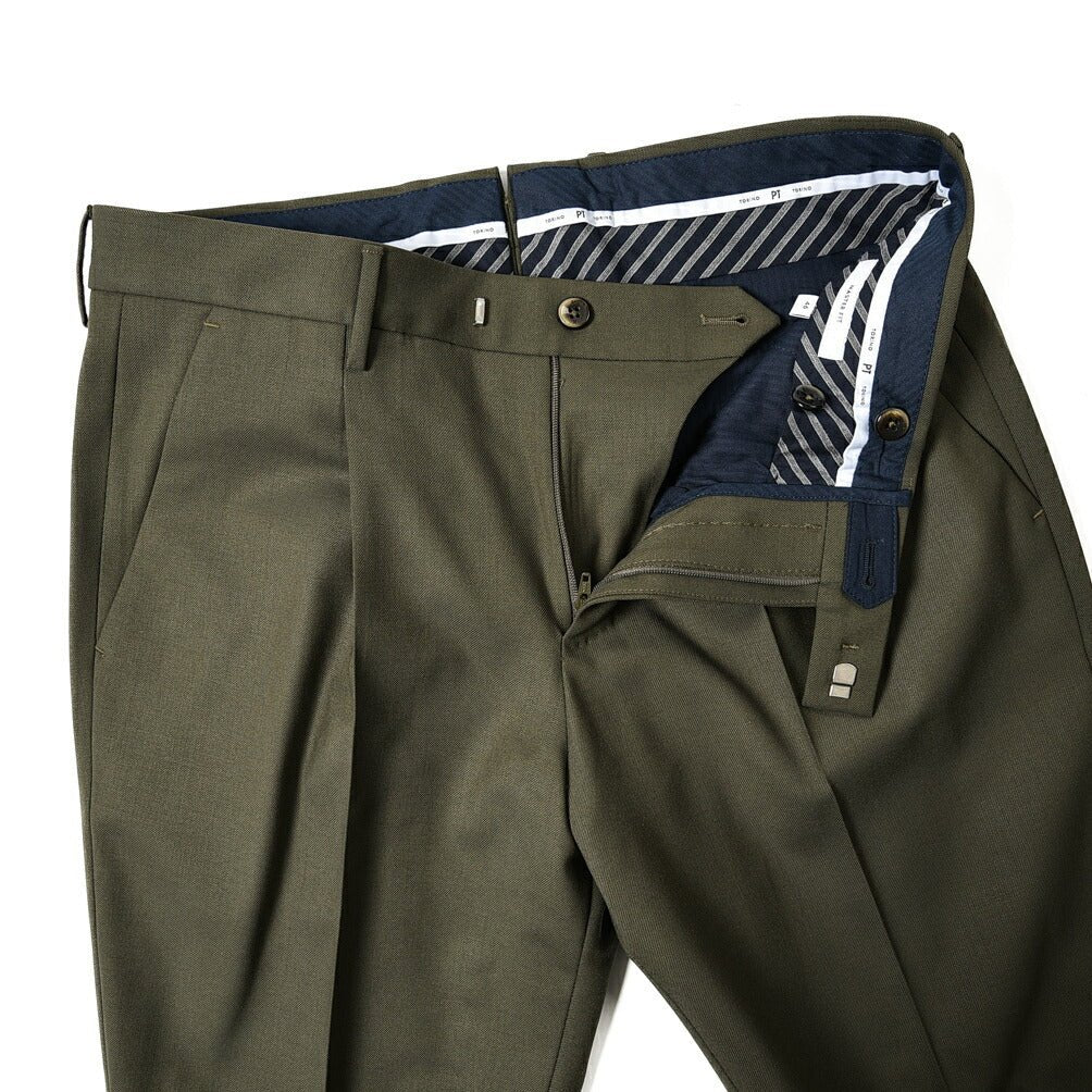SALE｜PT TORINO MASTER FIT ストレッチウール ワンタックスラックス / PT01｜389903 - A - 46｜GUARDAROBA MILANO OFFICIAL STORE